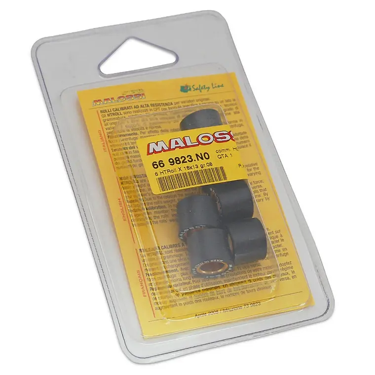 Galet-Rouleau Scoot Malossi 16X13  8,5G ( X6) Pour Peugeot 50 Kisbee, Tkr, Trekk