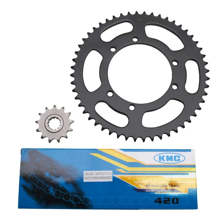 Kit Chaine Adaptable Peugeot 50 Xp6 Sm 1996+2001  420  13X52  (Alesage 100Mm) No