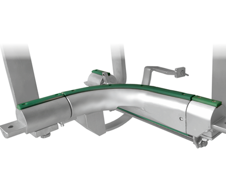 Prowadnice rur z plastikowymi wkładkami - transport mię