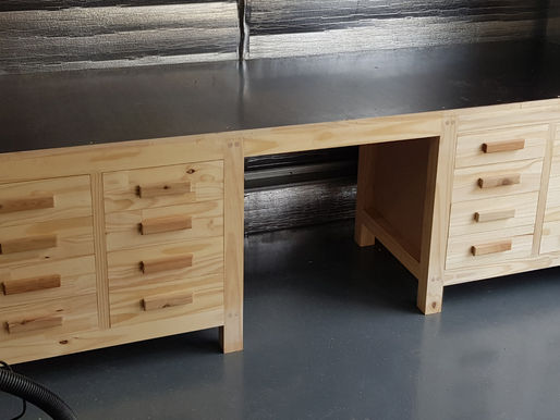 Building a workbench, storage and drawer solution - Part #1
