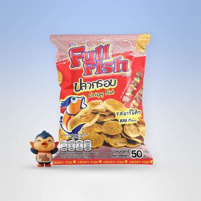 ปลากรอบ FullFish รสบาร์บีคิว ขนาด 50 กรัม