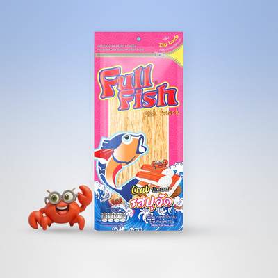 ปลาเส้น FullFish รสปูอัด 70 กรัม