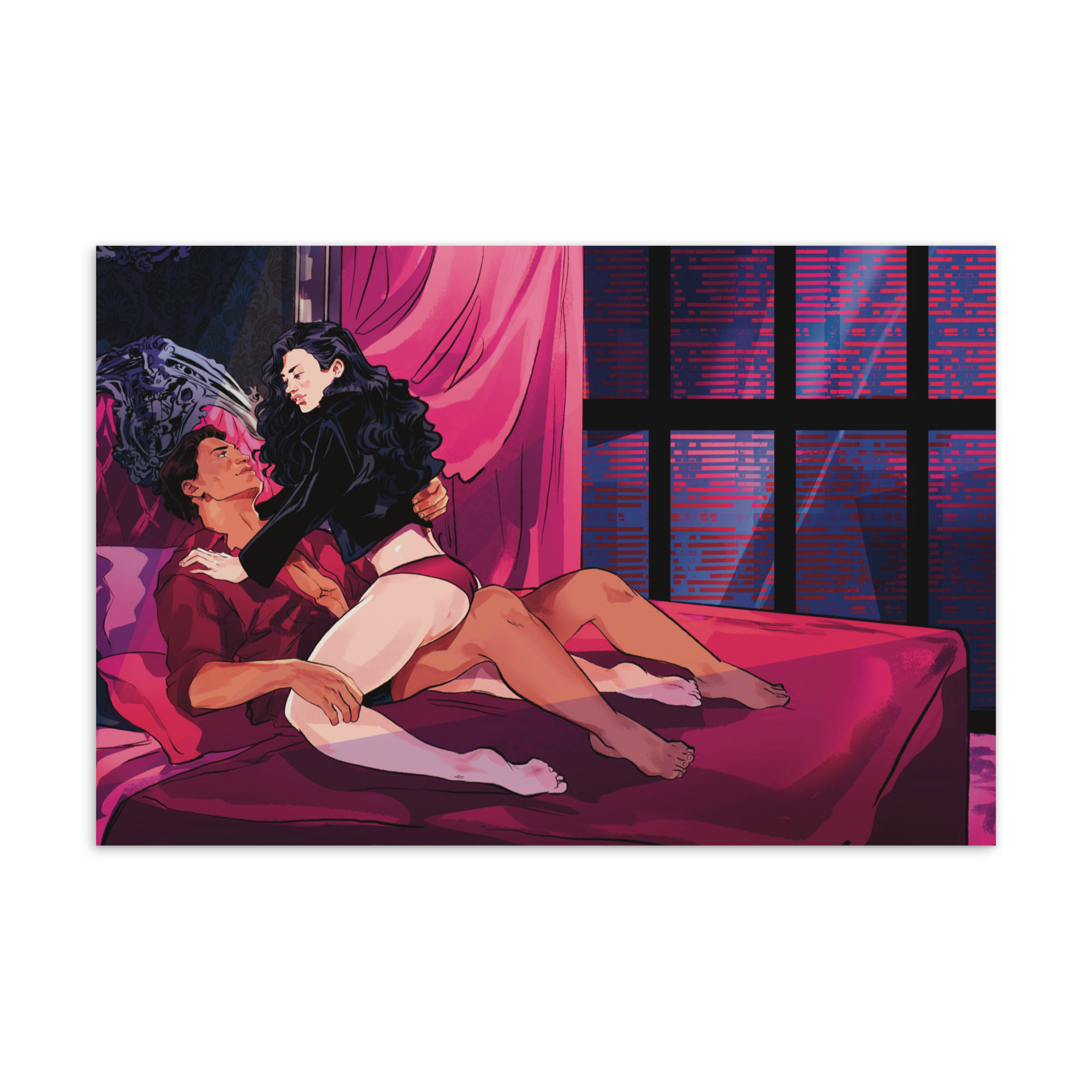 Charlie and Lucifer Postcard