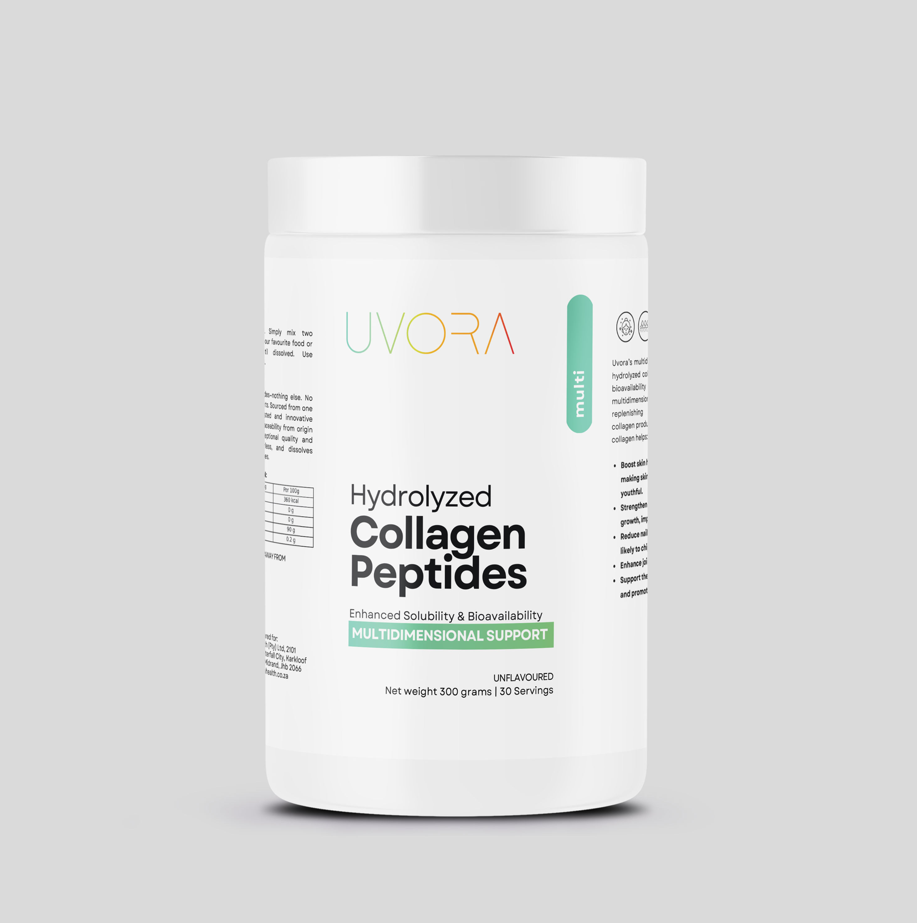 UvoraMulti — Hydrolysed Collagen Peptides (Types I & III)