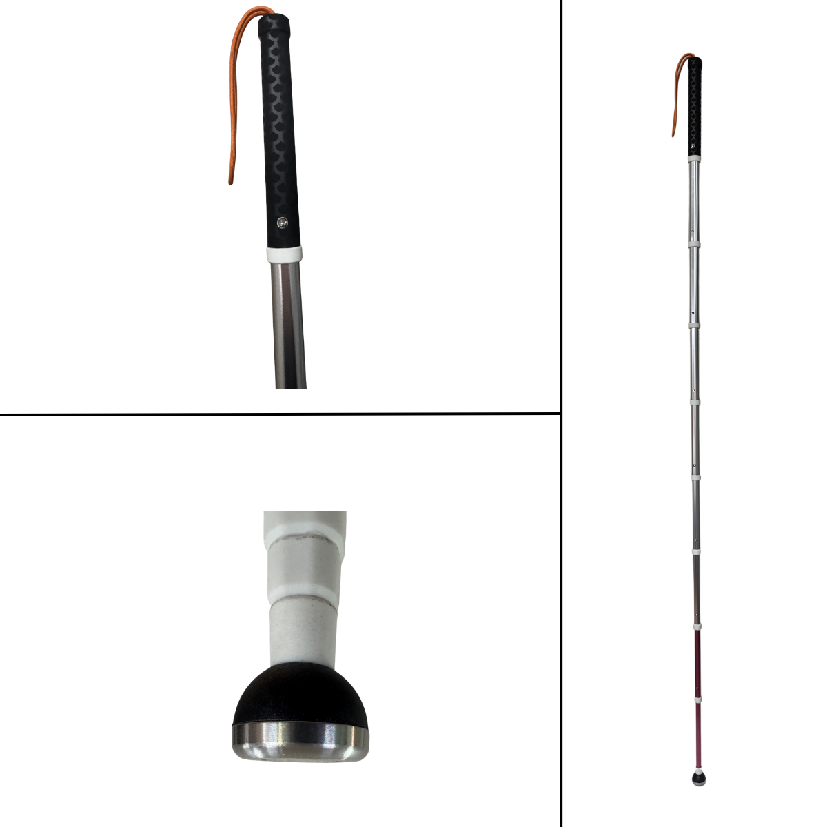 Bastón retractil 30 cm - 138 cm