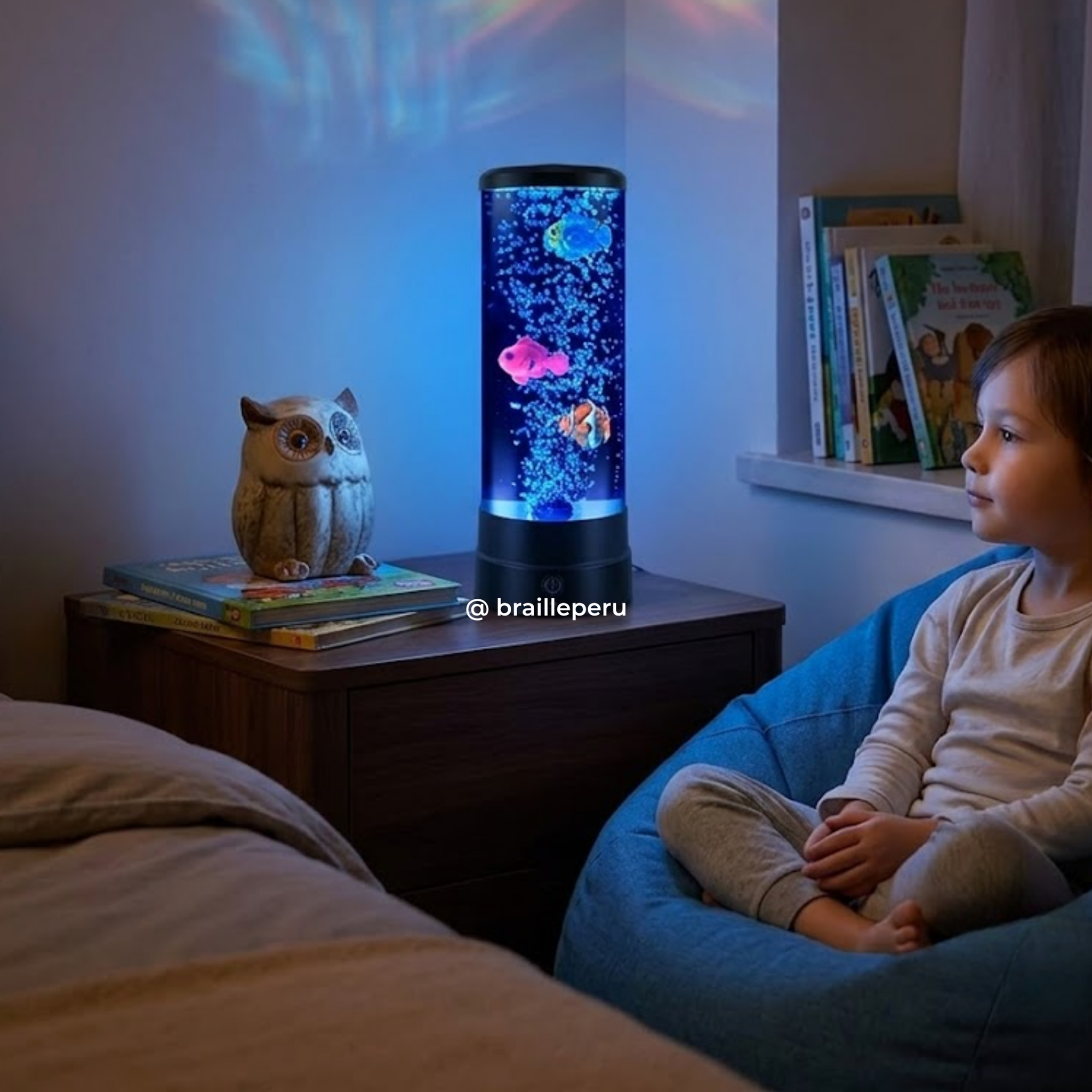 Lámpara Sensorial Acuario — Autorregulación para Autismo y TDAH