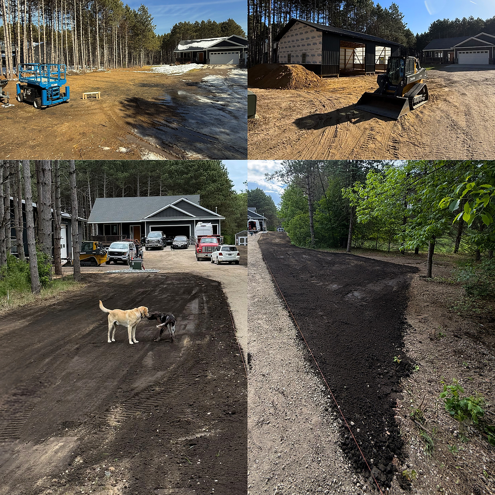 Black Dirt Grading Sod Preparation