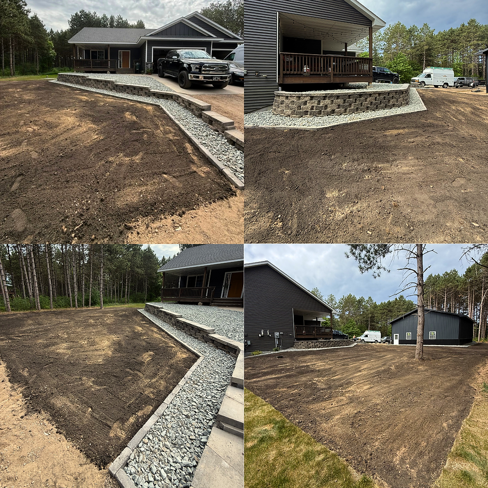 Black Dirt Grading Sod Preparation