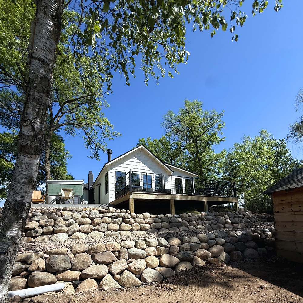 Shoreline Restoration Boulder Wall
