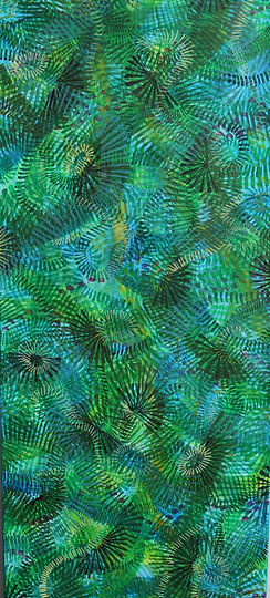 abstract painting green