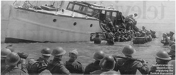 Soldiers Scramble Aboard Little Ship At