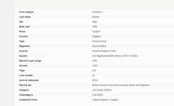 CH Brazier Birth Record