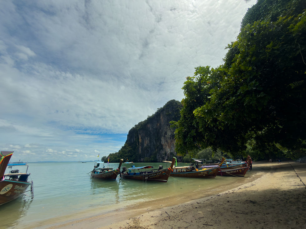 long tail boats Railay Krabi, Thailand