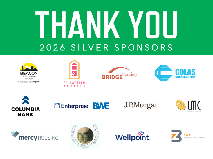 Thank You 2026 Silver Sponsors including J.P. Morgan and others.
