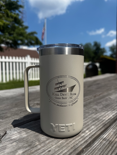 Yeti Rambler 24oz Mug - Branded Yeti, Kill Devil Rum Mug