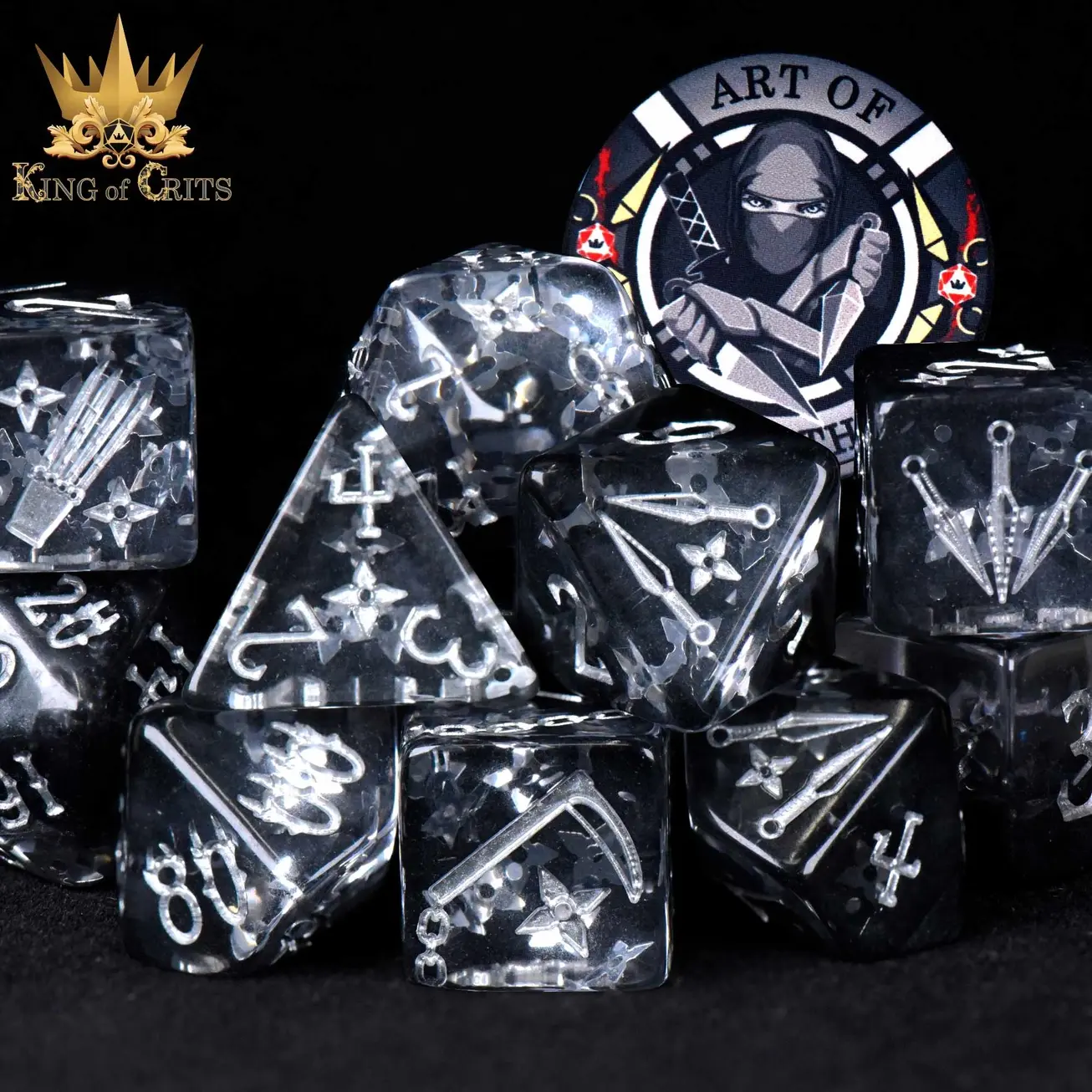Art of Stealth 11 Piece Dice Set