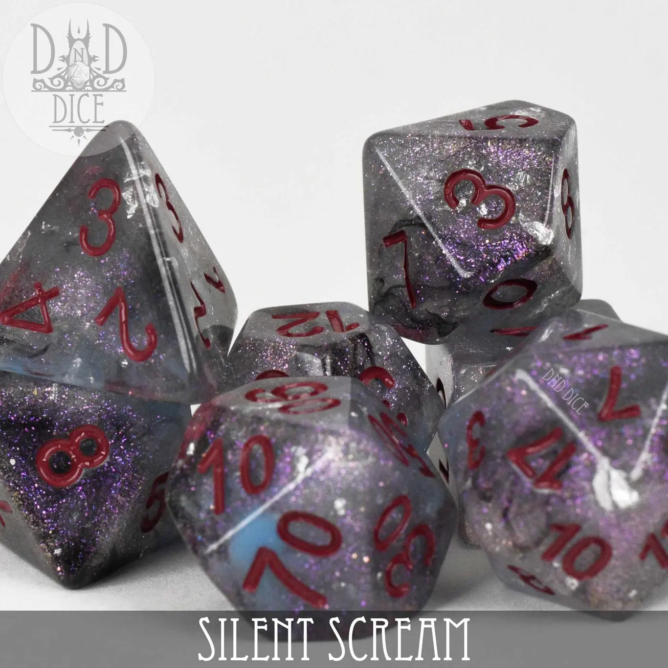 Silent Scream 7 Piece Dice Set