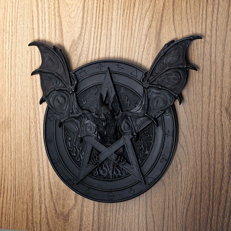 Black Bat Wall Plaque