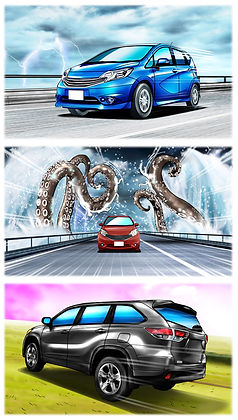 カラーマーカー  絵コンテ