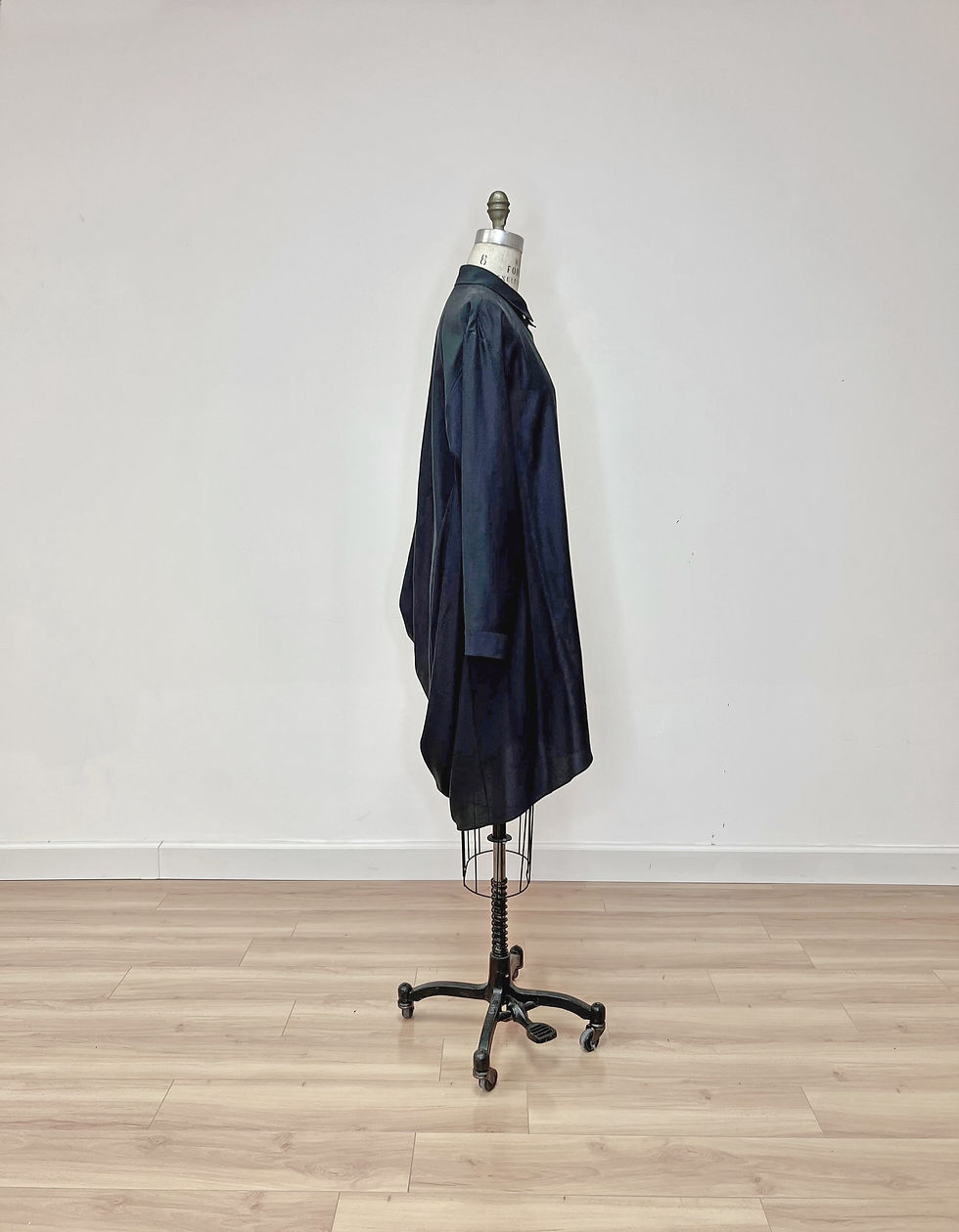 Thumbnail: Asymmetric Shirt Dress with Drape