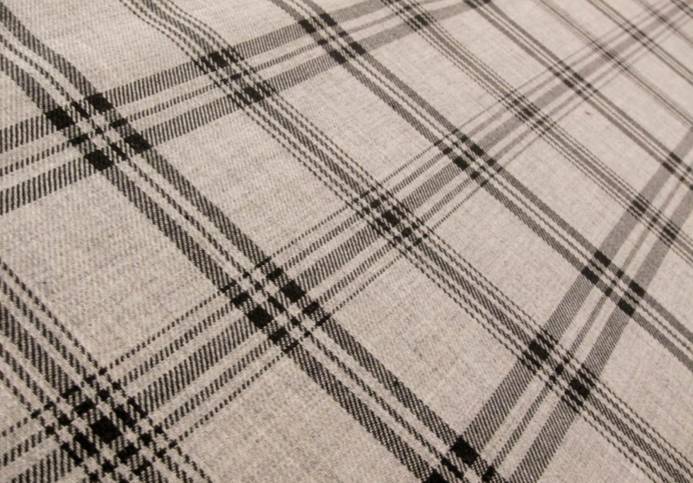 Thumbnail: Asymmetric Draped Sleeveless Plaid Dress / Pre-order