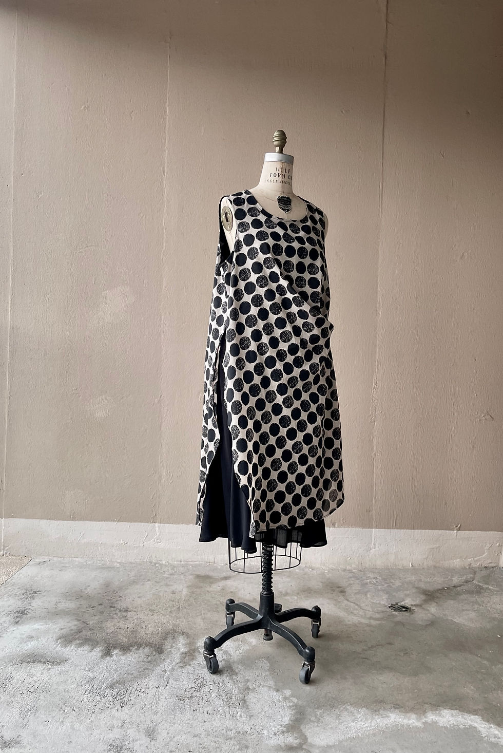 Thumbnail: Asymmetric Layered Dress with Polka dot