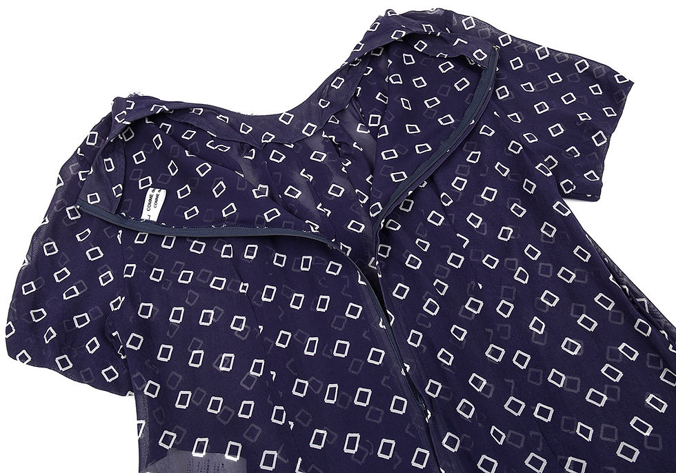 Thumbnail: Comme des Garcons Comme des Garcons printed Frill Dress