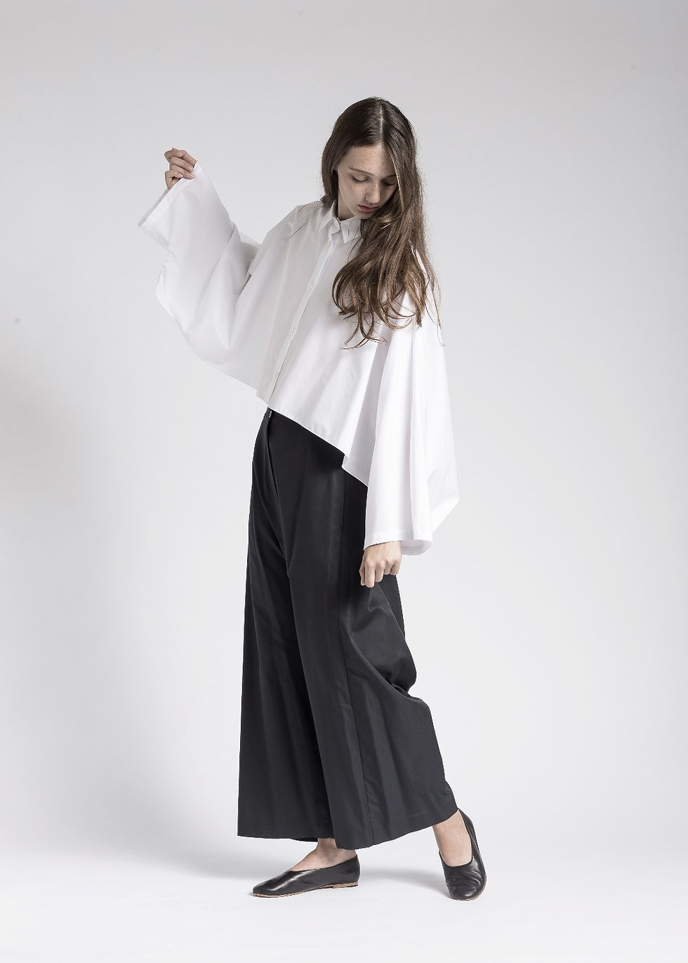 Loose boxi crop shirt
