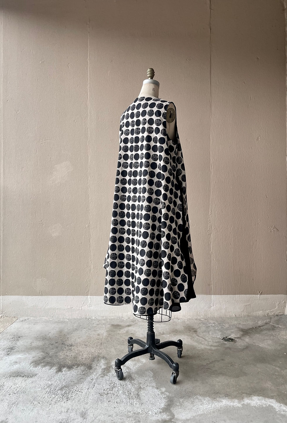 Thumbnail: Asymmetric Layered Dress with Polka dot