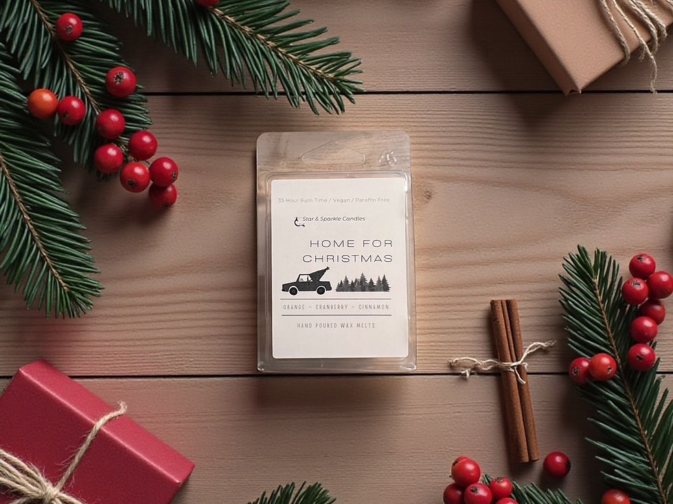 Home For Christmas - Orange Cranberry & Cinnamon Heart Shaped Coconut Wax Melts