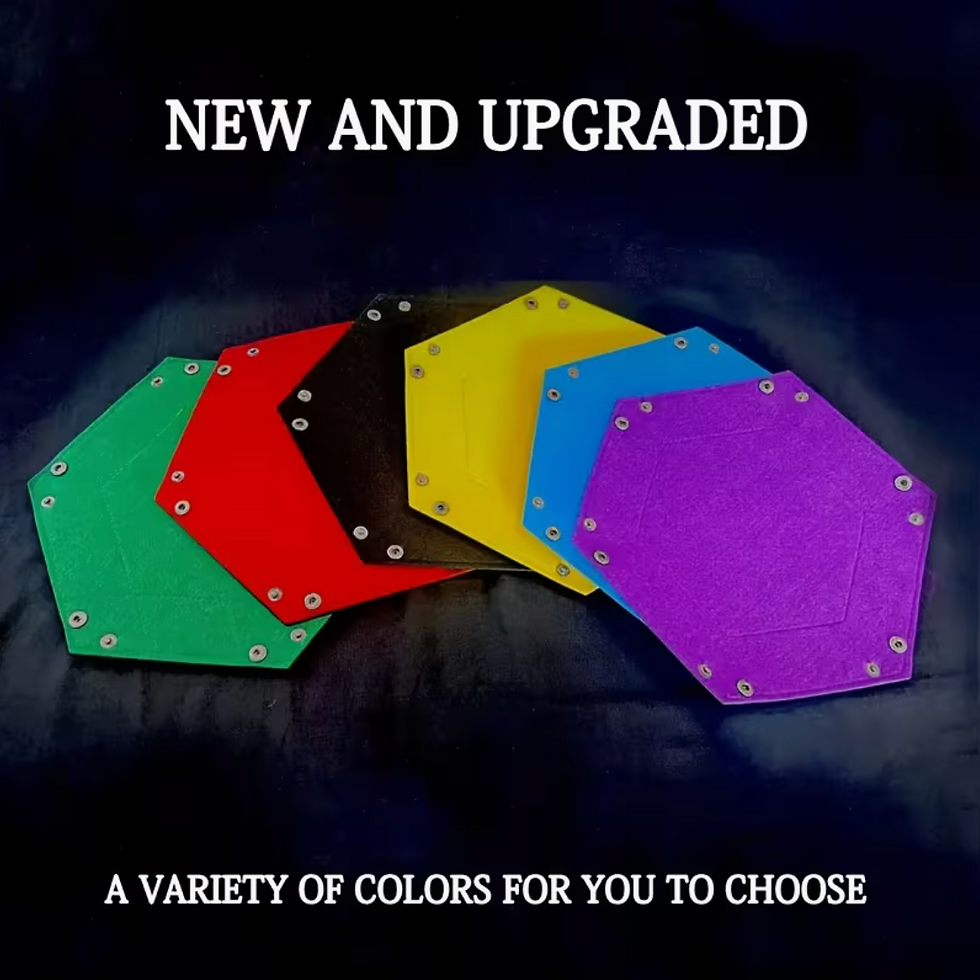 Thumbnail: Felt Hexagonal Dice Tray