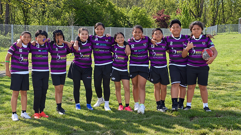 Warriors Rugby Club youth rugby players in Federal Way, Washington