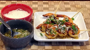 Coconut Curry Grilled Shrimp