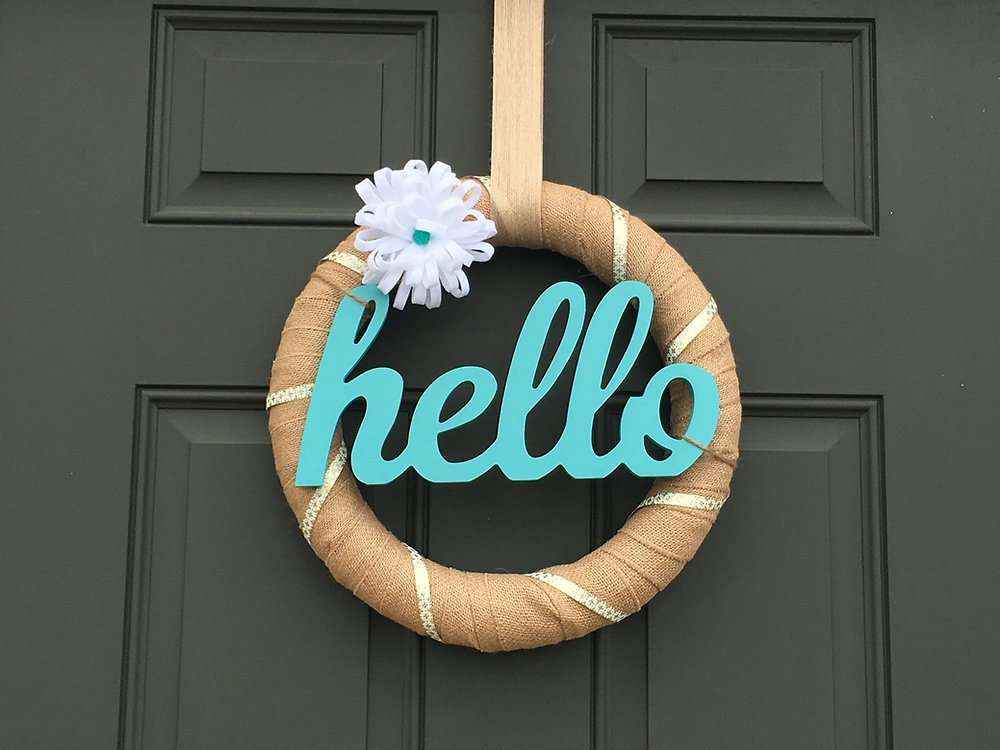 How to Hang a Wreath with Ribbon