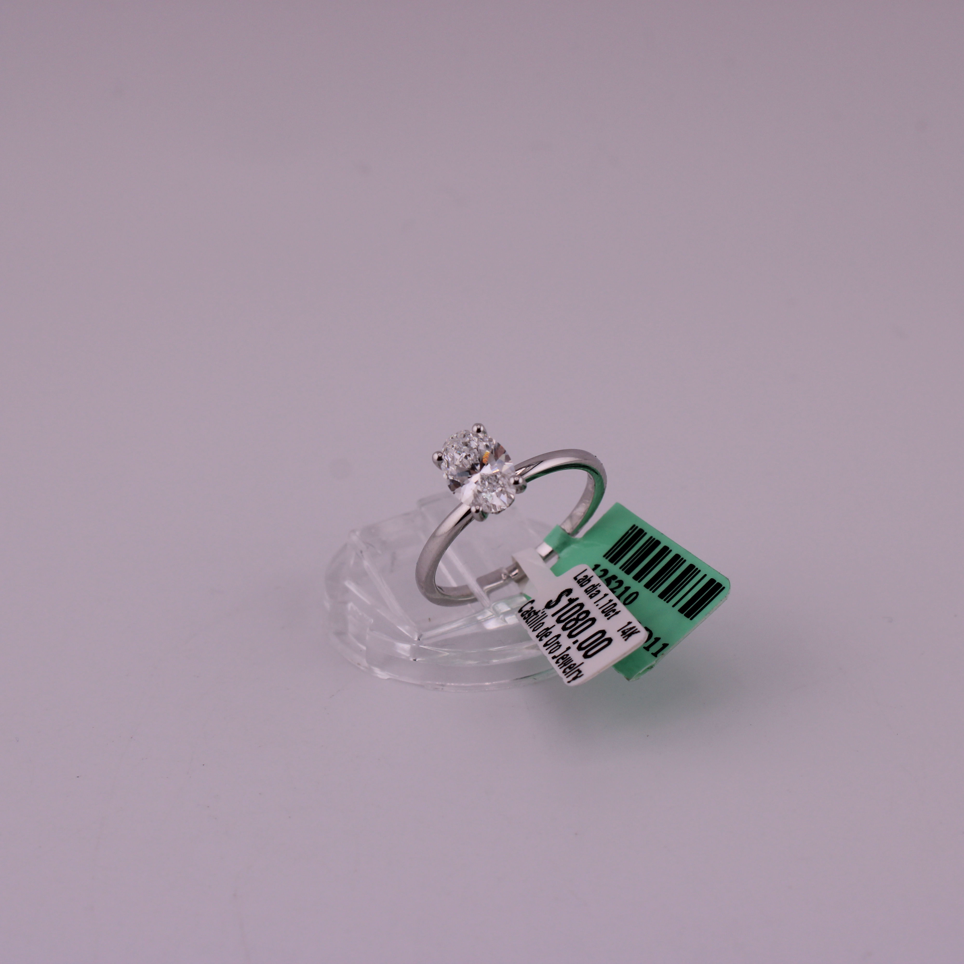 Women's Lab Diamond Engagement Ring in 14k gold