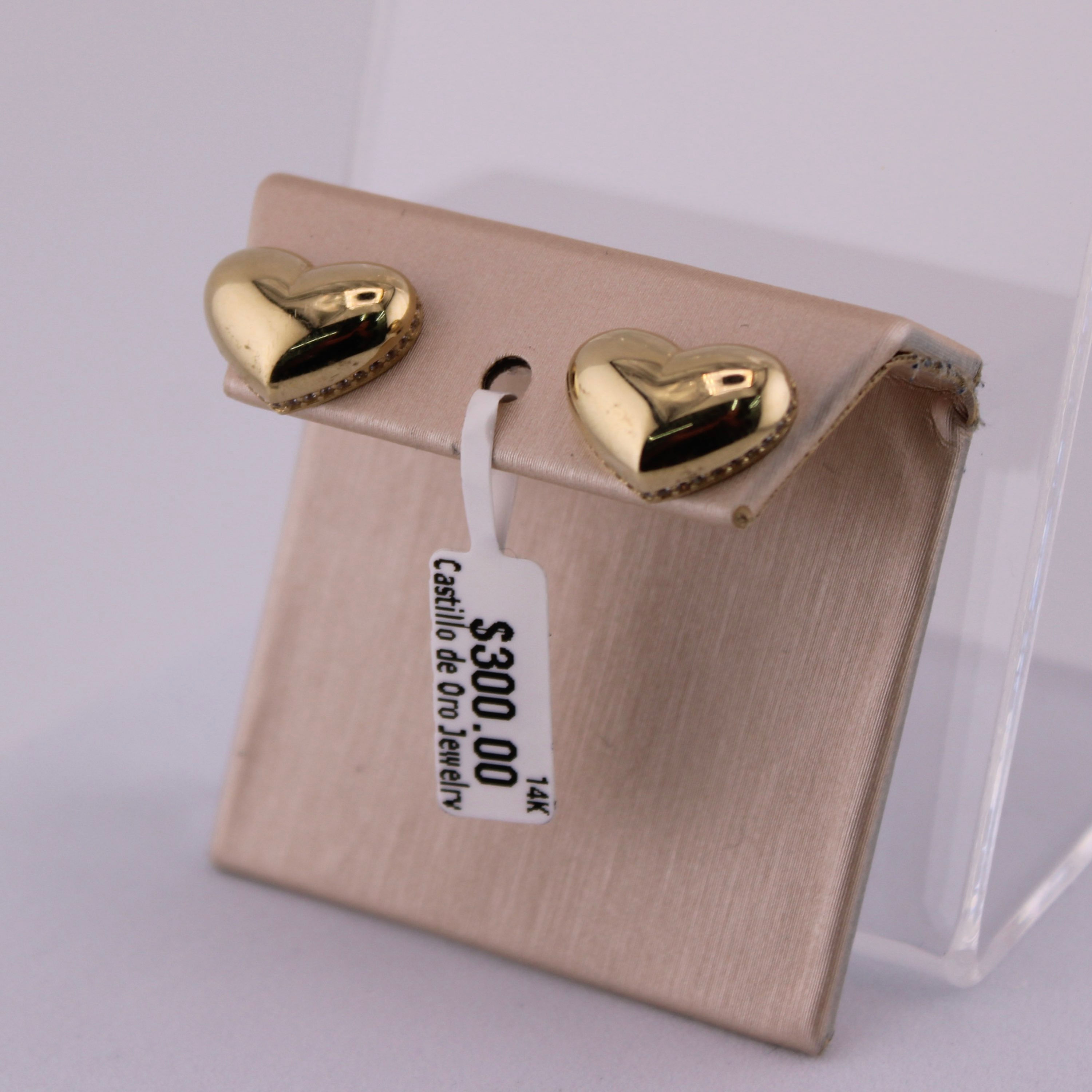 Omega Earrings for Women in 14k gold