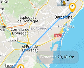 distancia está el barrio de Poblenou del Aeropuerto de Barcelona (T1 y T2).jpg
