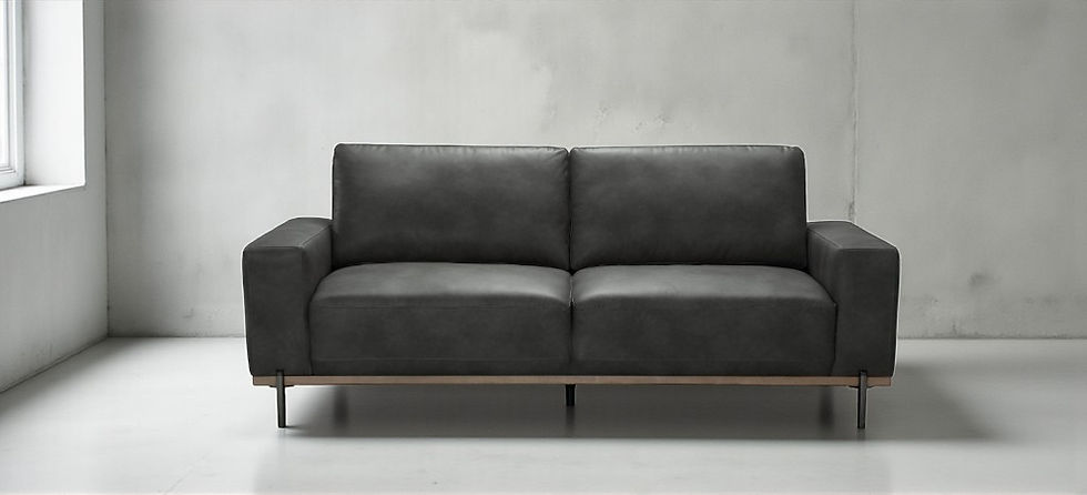 Brand New PANAMA Collection - 3 Seater Fabric Sofa in Black Blue Color | Citylife Furniture, Brisbane