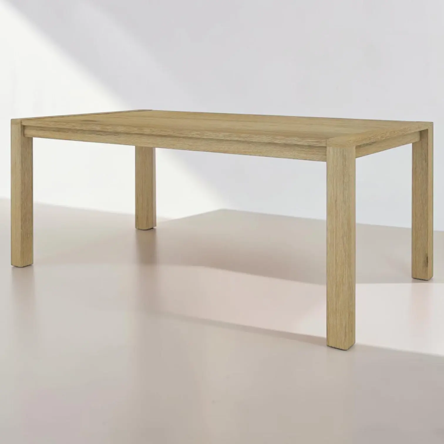 Brand New Nelson Acacia Wooden Dining Table - Brushed Smoke | Citylife Furniture, Brisbane