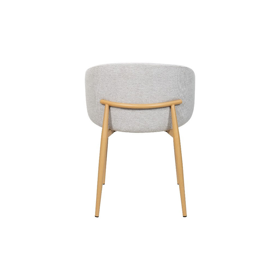 Thumbnail: Brand New Saturn Fabric Dining Chairs – Set of 2 (Taupe/Oak) | Citylife Furniture, Brisbane