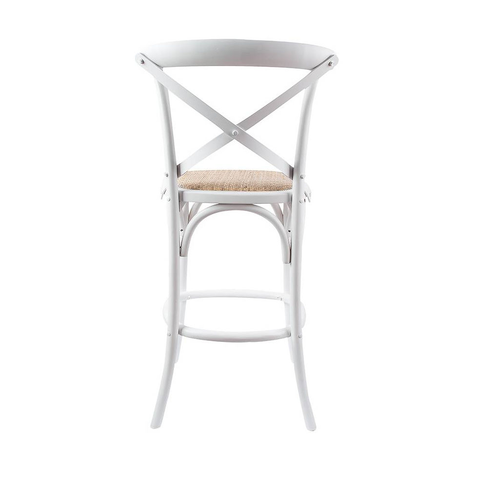 Thumbnail: Brand New Cafe Bar Chairs – Set of 2 (Black/White/Oak) | Citylife Furniture, Brisbane
