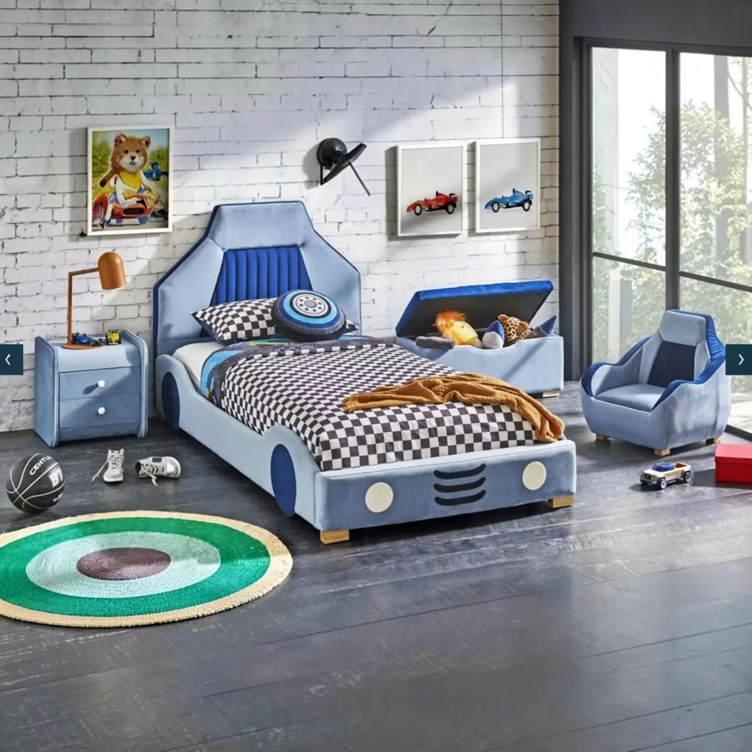 Brand New HAMILTON Collection - King Single Kids Car Bed Frame | Citylife Furniture, Brisbane
