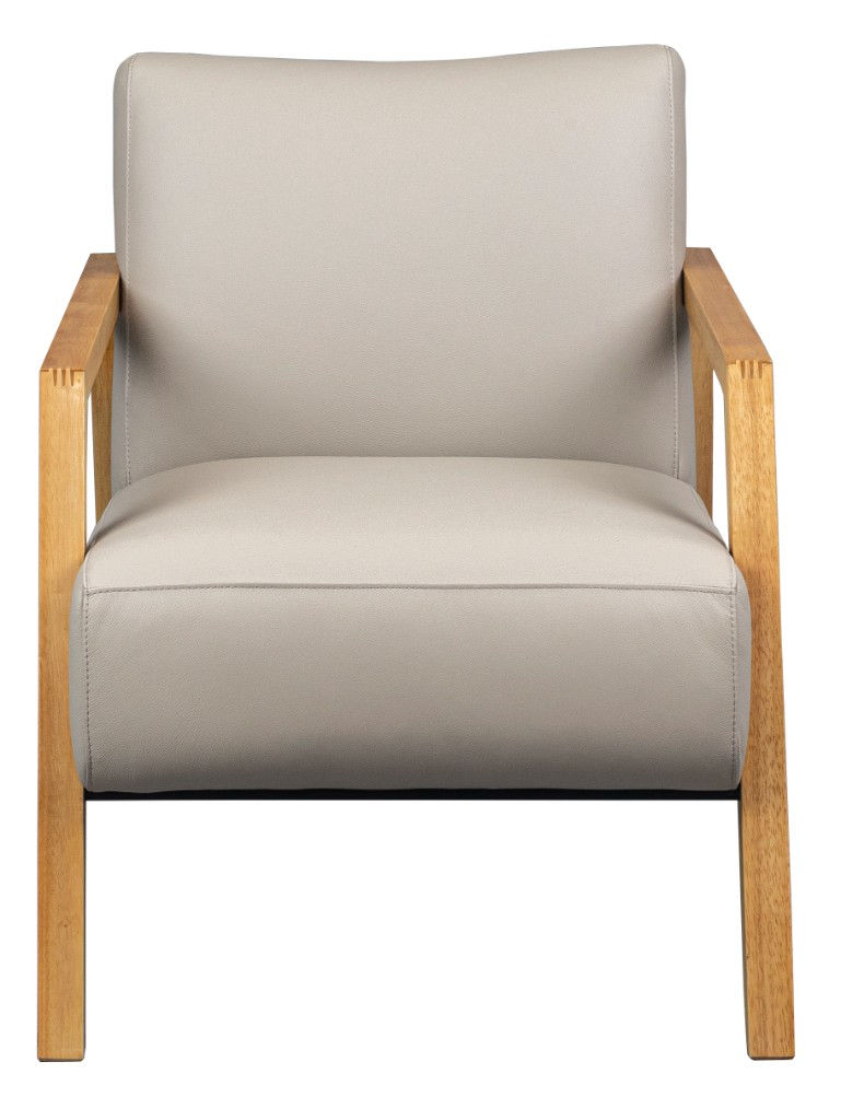 Thumbnail: Brand New Mason Leather Armchair - Black/Wheat | Citylife Furniture, Brisbane