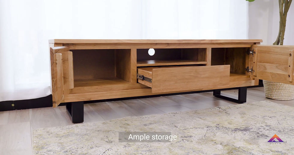 Thumbnail: Brand New Elba Wooden TV Entertainment Unit - Natural | Citylife Furniture, Brisbane