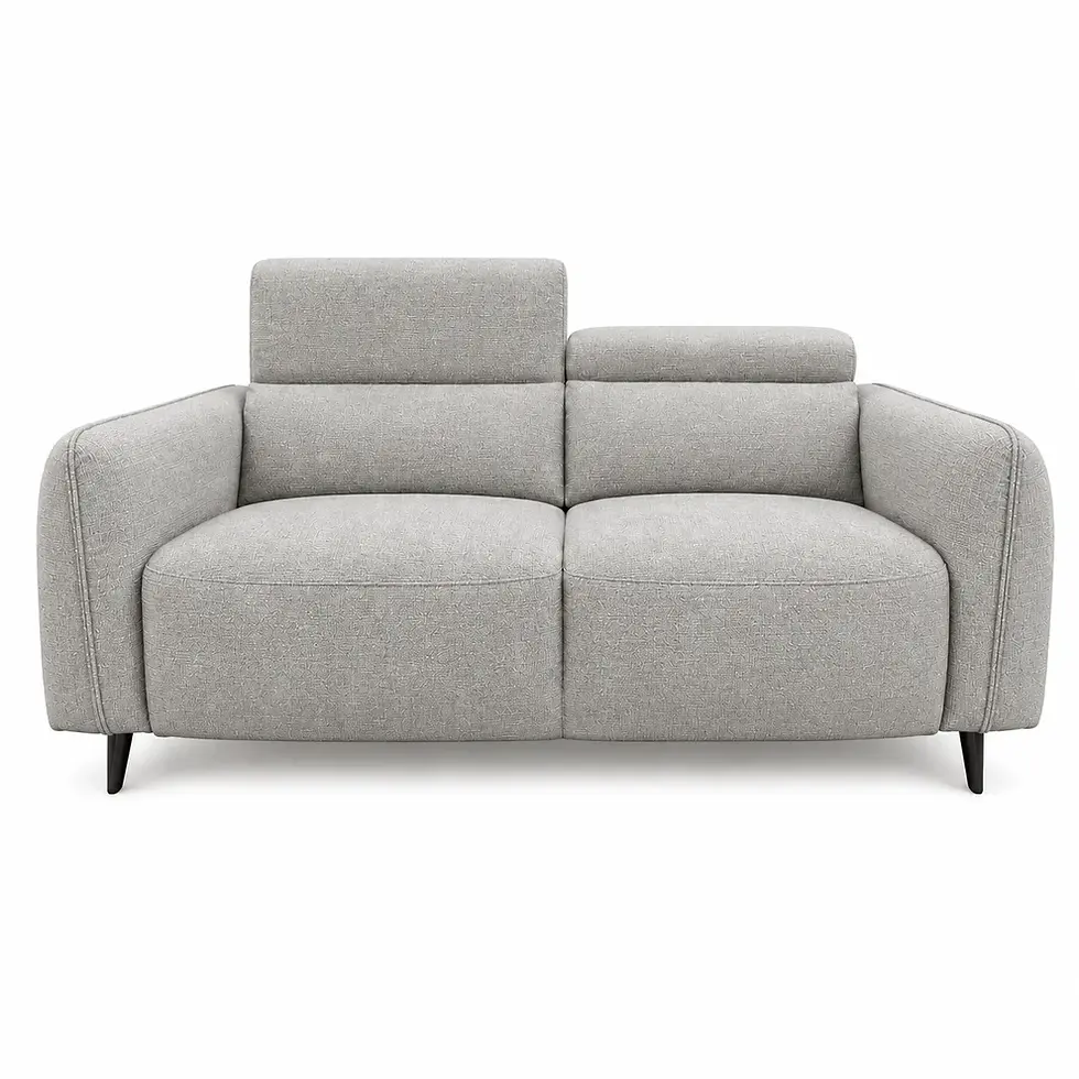 Thumbnail: Brand New LOUIE Collection Modern Fabric 2 Seater Sofa in Storm Grey Colour | Citylife Furniture, Brisbane