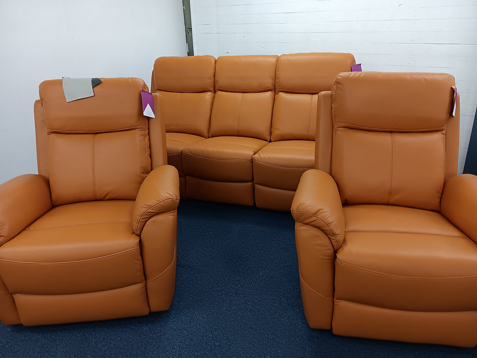 Thumbnail: Brand New CAMDEN - Premium Full Leather 3ERER+ER+ER Recliner Set | Citylife Furniture, Brisbane