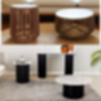 New MARBLE TOP Modern Mangowood Living Collection - Nile & Agnes | Citylife Furniture, Brisbane