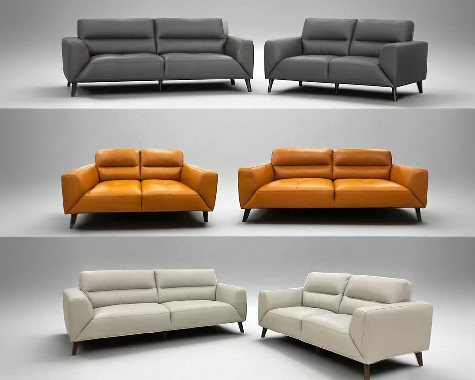 Brand New SONOMA - Premium Leather 3 +2 Seater Sofa Set | Citylife Furniture, Brisbane