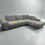 Thumbnail: Brand New SOPHIA Collection Modern Luxury Fabric RHF Chaise Sofa in Charcoal | Citylife Furniture, Brisbane
