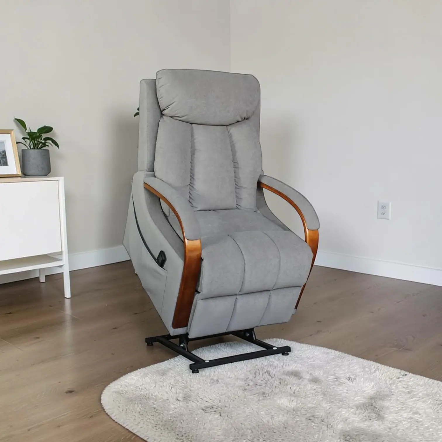 Brand New OHIO Dual Motor Lift Chair in Graphite Fabric Color | Citylife Furniture, Brisbane